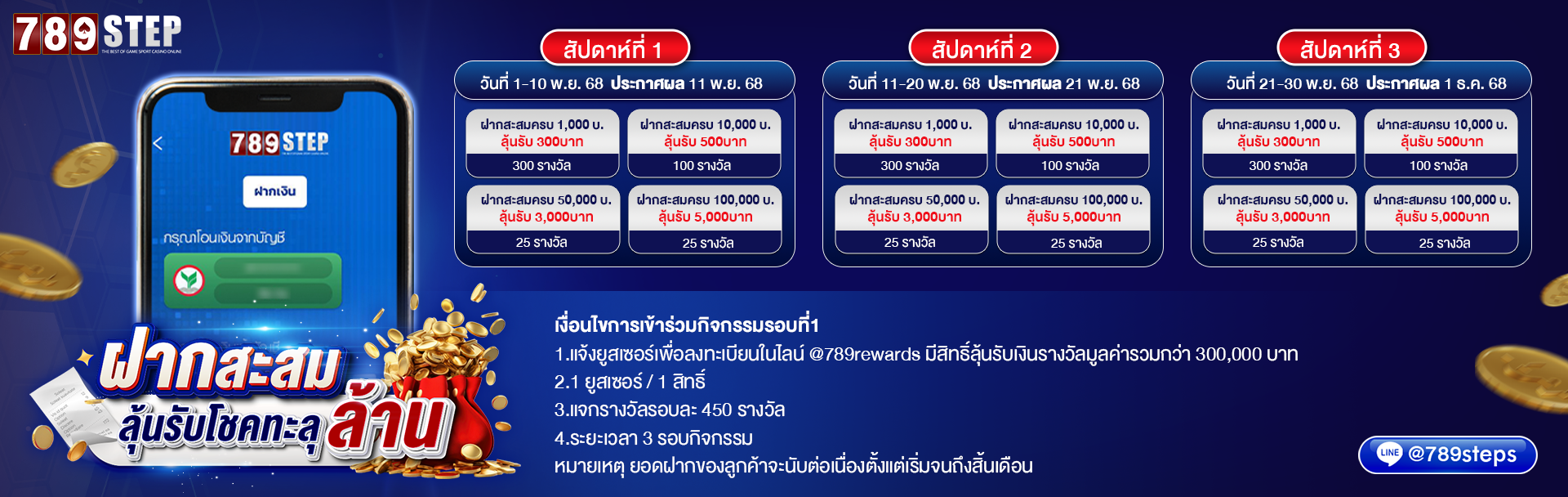789Step-ฝากลุ้นโชค